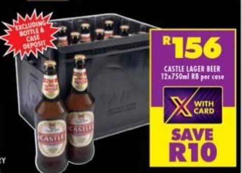 castle lager 750ml price|castle lite 750ml case price.